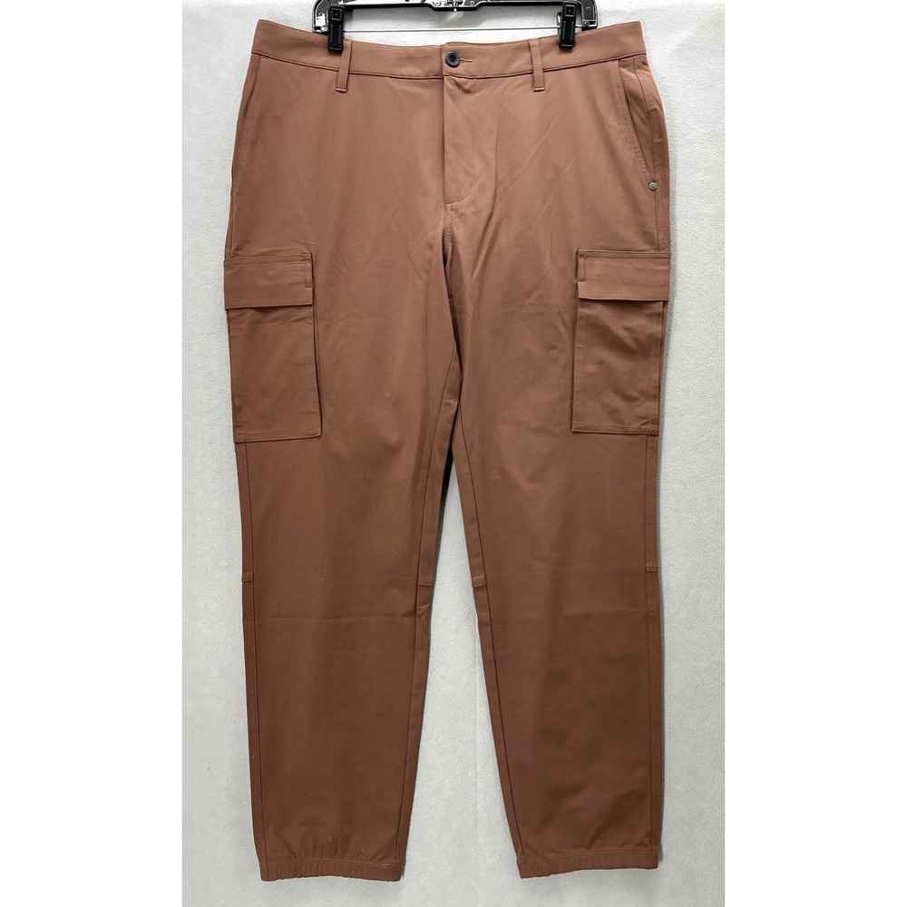Vuori Meta Cargo Pants Mens 36 Clay Athletic Slim Fit V451 Stretch Jogger - Picture 1 of 11